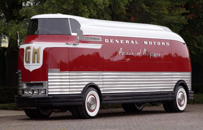 Det till originalskick renoverade exemplaret av 1953 Futurliner.
