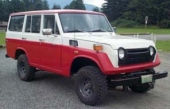 Som svar på amerikanska kunders behov av en modern, stationsvagnsliknande Land Cruiser kom FJ55. På bilden ses 1972 års modell. Av förståeliga skäl blev den inte direkt något succé.