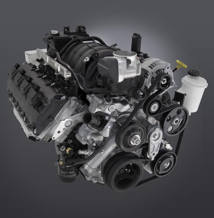 5.7 liter V8 Hemi levererar 390 hk.