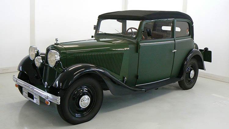 1934 DKW Sonderklasse 1001 Convertible Sedan.