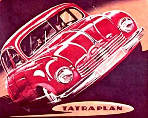 Även Tatraplan såg större och elegantare ut i bilbroschyren än vad som var fallet i verkligheten. Det var tidens melodi!