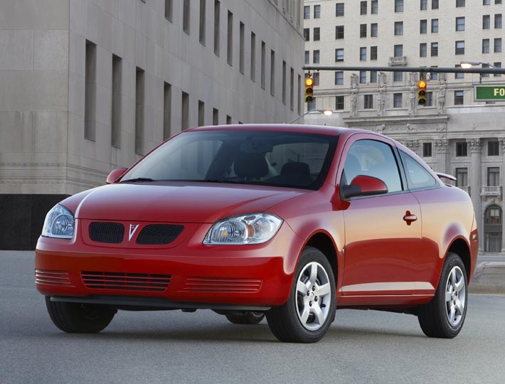 2009 Pontiac G5 som nu får anses slätstruken nog för pensionering.