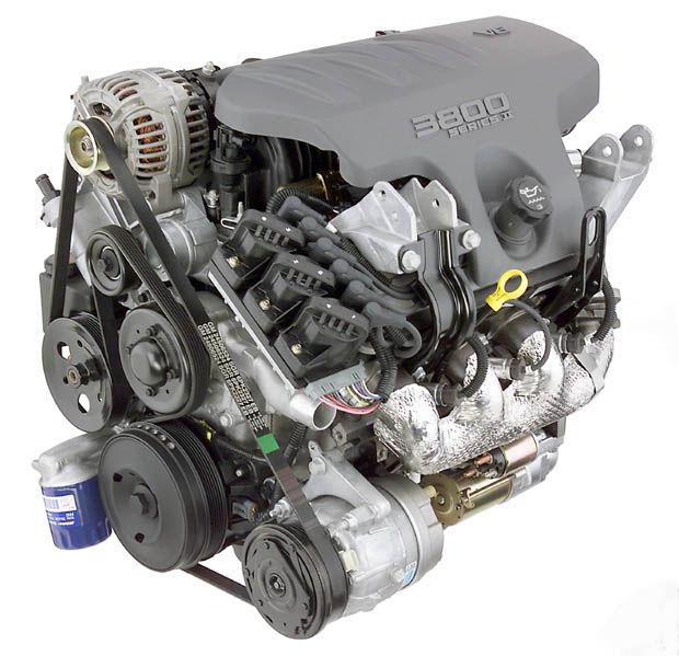 Den 3,8 liter lilla V6-motorn på 200 hk.