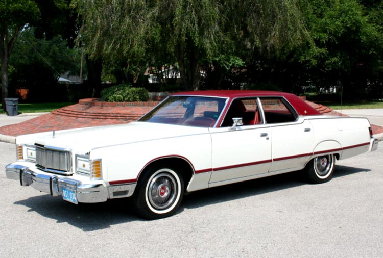 1978 Mercury Grand Marquis var extremt lyxiga och låg mycket nära Lincoln i både prestige och utseende.