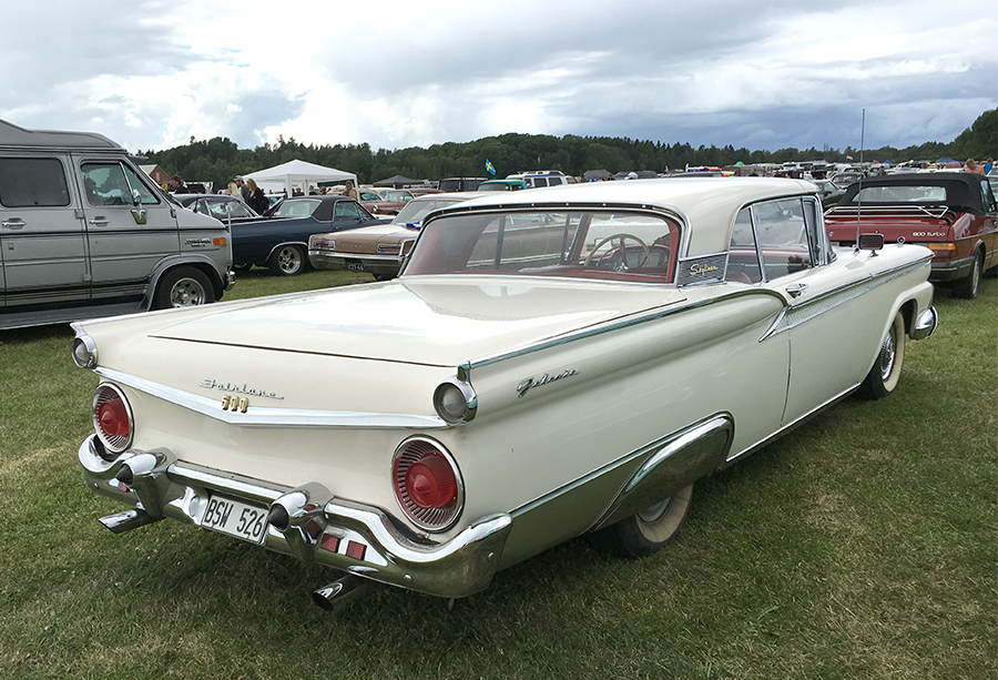 1959 Ford Fairlane 500 Galaxie Skyliner Retractable i ett beundransvärt skick. Ägare Kjell-Erik Andersson, Möklinta.