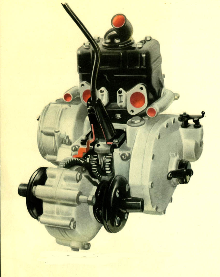 Bild ur den svenska originalbroschyren över 1939 års DKW. © Copyright WORLD MOTOR PRESS arkiv.