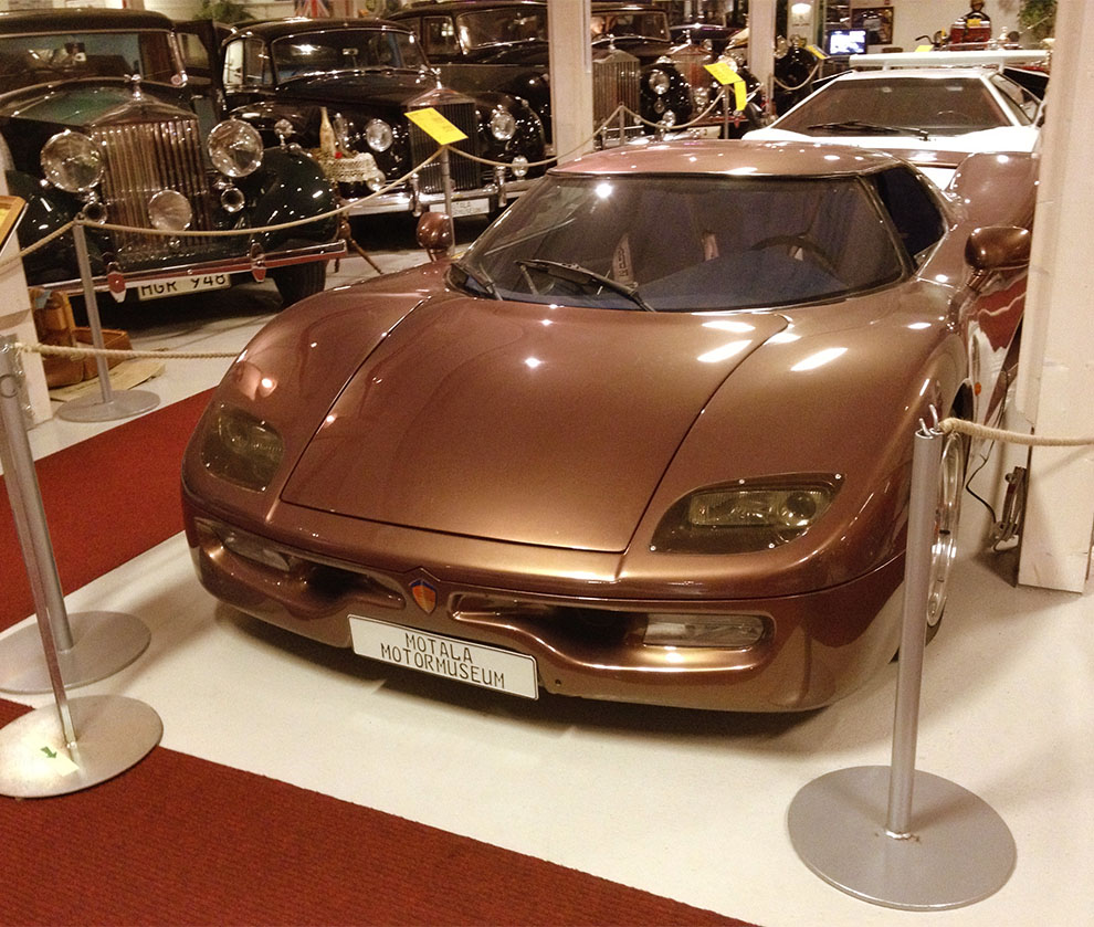 En prototyp av den svensktillverkade Koenigsegg kan förmodligen inget annat museum visa upp! En unik bil i alla avseenden!