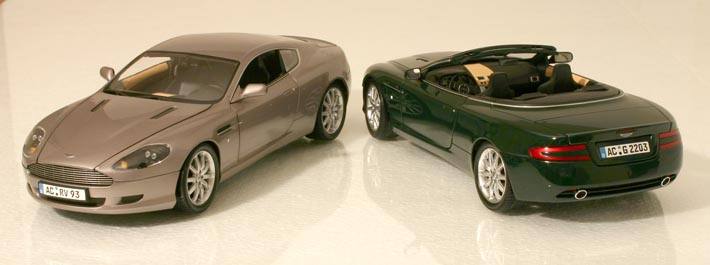 Minichamps tillverkar Aston Martin DB9 både som Coupé och Volante. Foto: Richard E. Olfwenstam.