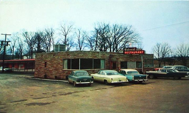 Colonial Restaurant i LaFolette, TN, cirka 1958.