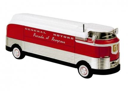 Från NOREV kommer 1953 års utgåva av Futurliner i skala 1/64. Ett helt fantastiskt fordon, som har sin givna plats i alla modellsamlingar!