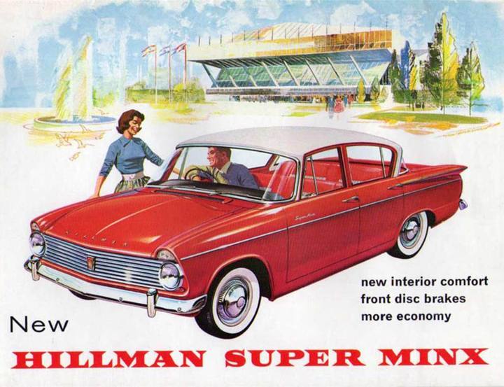 Humber Sceptre gavs samma grundkarosseri som Hillman Super Minx, men var naturligtvis avsevärt lyxigare.