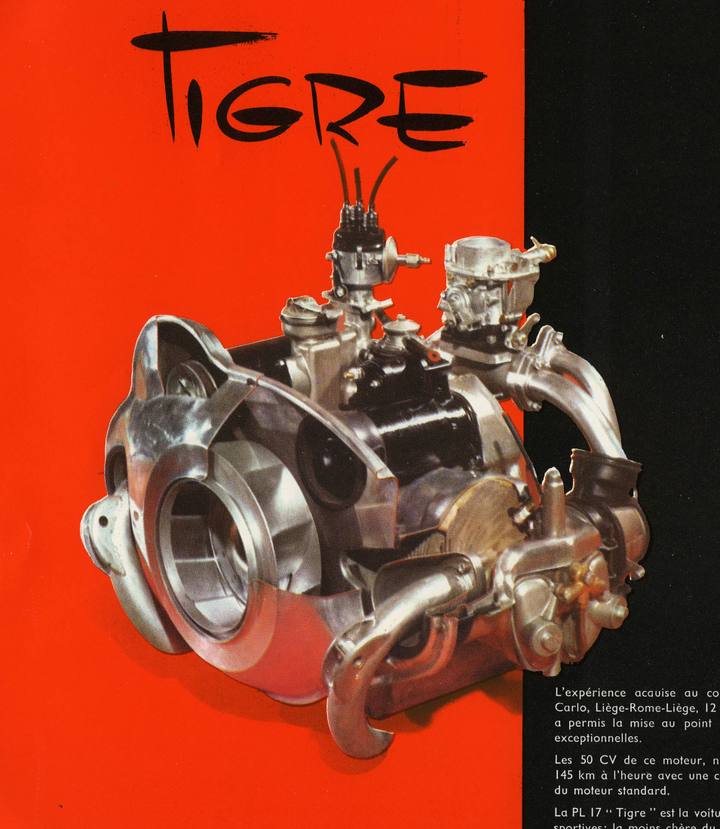 Den 2-cylindriga, luftkylda boxermotorn, här i Tigre-version med några hästkrafter mer.