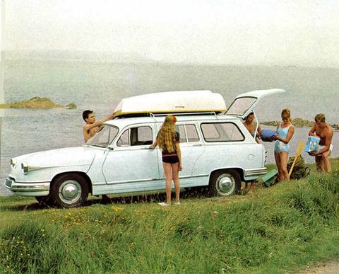 Panhard PL 17 som stationsvagn. Modellnamnet var naturligtvis Break.