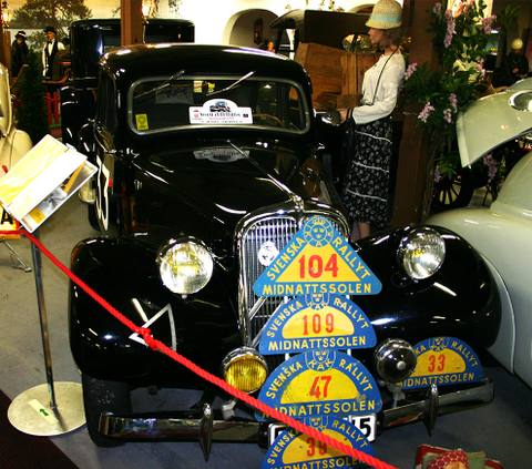 Framhjulsdrivna Citroén var en både uppskattad och framgångsrik rallybil. Här ses en 1950 Citroén Berliner 11 Sport.
