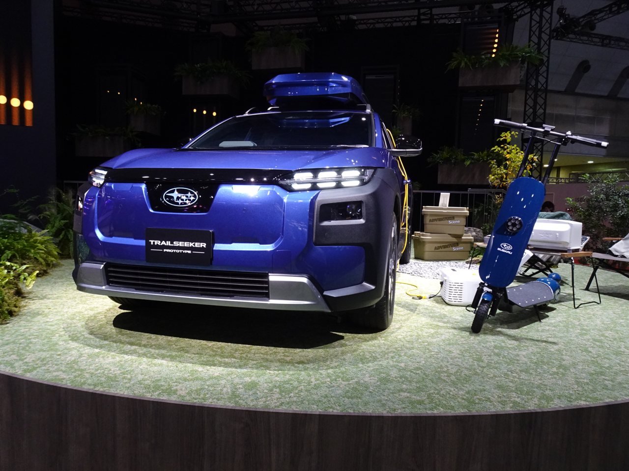 Subaru Trailseeker på Japan Mobility Show 2025. Illustrationsbild, inte bilen i terrängtestet. Foto: RuinDig, CC BY-SA 4.0.