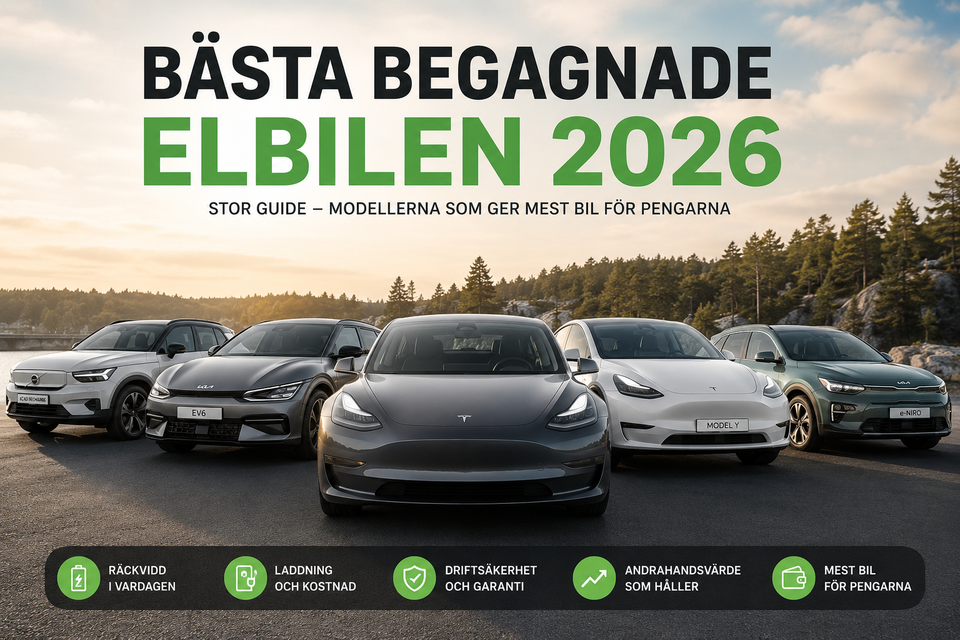 Bästa begagnade elbilen 2026 – guide till smartaste köpet