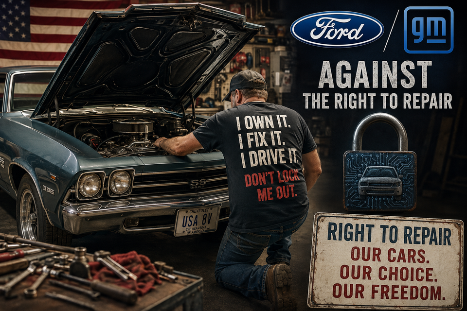 Ford och GM begränsar rätten att reparera bilen själv