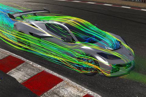 Luftflödesanalys av den nya ZR1X visar hur den aggressiva aerodynamiken pressar bilen mot banan för maximalt grepp.