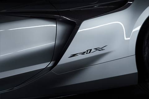 Den exklusiva "ZR1X"-logga som pryder nya superhybriden från Chevrolet.