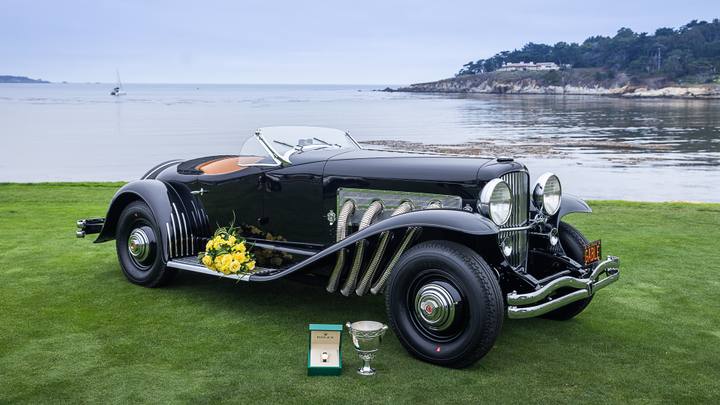 Den svarta Duesenberg SSJ, som länge förknippats med Clark Gable, vann "Best of Show" vid Pebble Beach Concours d’Elegance 2026.